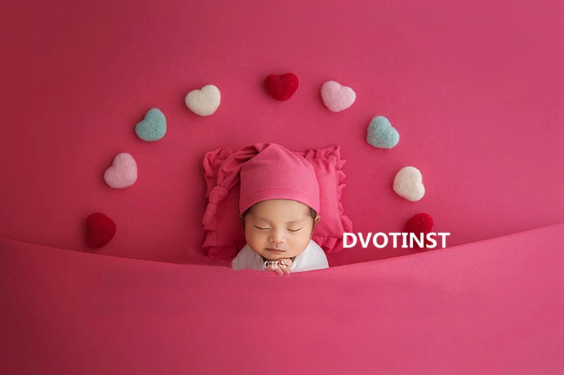 Dvotinst новорожденных реквизит для фотосъемки шерсть Любовь Сердце Подставка-контур крошечные детские фотосессии ручной работы Fotografia Bebe аксессуары для студии