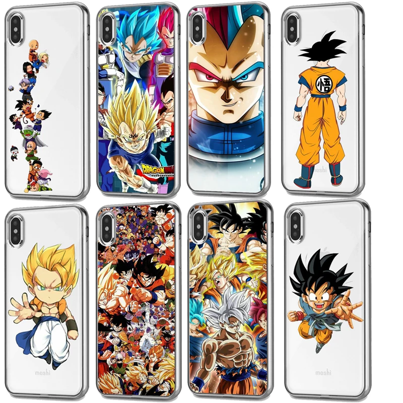 Для iPhone 7X6 XR XS MAX Case Dragon Ball goku Coque жесткий чехол для телефона 8 7 6 S Plus 5s SE