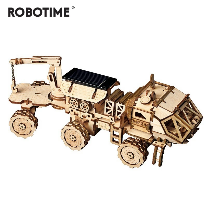 Robotime с возможностью креативного самостоятельного выбора между 3D Discovery Rover подвижные усиленный солнечной энергией модель здания Наборы игрушка в подарок для детей и взрослых LS504