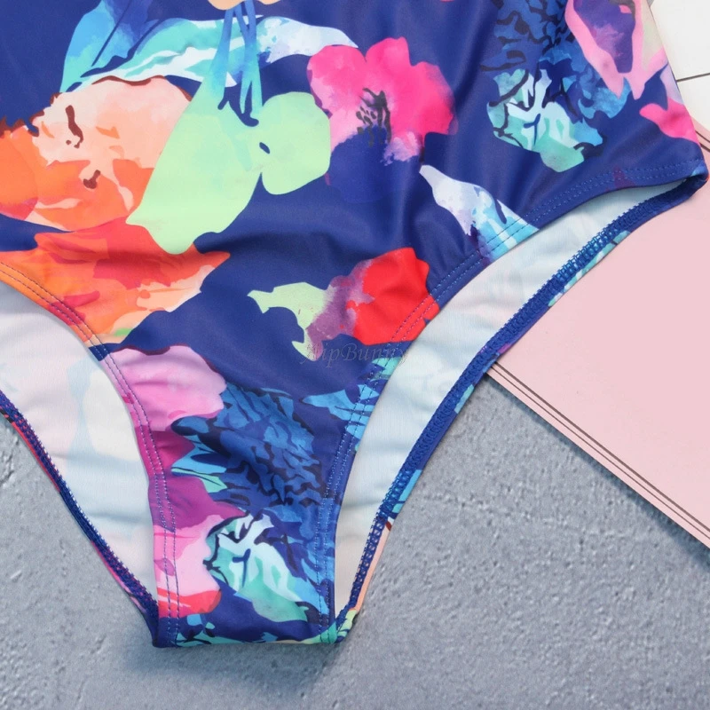 Aipbunny Waisted Flower Swimsuit maillot Bikinis Swimwear femme de One-piece Sexy 2018 Suit Women bain falbala High | Спорт и