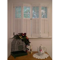 indoor 100 basswood folding shutters for windows and doors with frame and rail window blinds left and right biparting open
