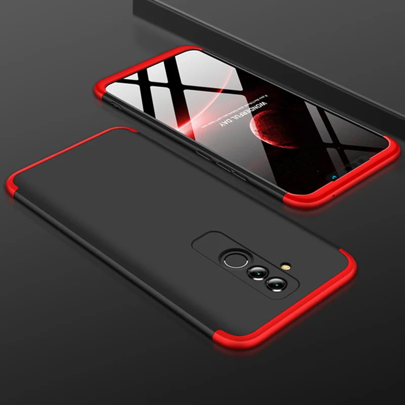 3-в-1 Пластик 360 закаленное Стекло+ чехол на for Huawei Mate 20 Pro Mate 20 Lite P30 Lite анти-шок PC матовый чехол на для хуавей мате 20 про мате 20 лайт p30 лайт защитное стекло на чехол for huawei p smart Z