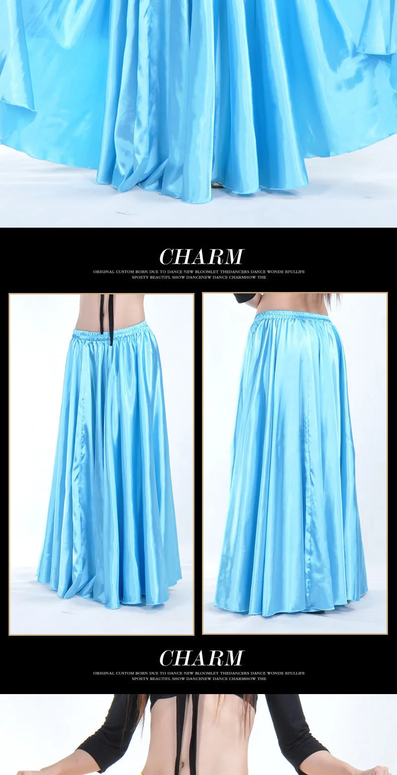 Wholesale Satin Belly Dance Skirt for Women Cheap Belly Dancing Costume Skirts on Sale Women Dance Dress LD010