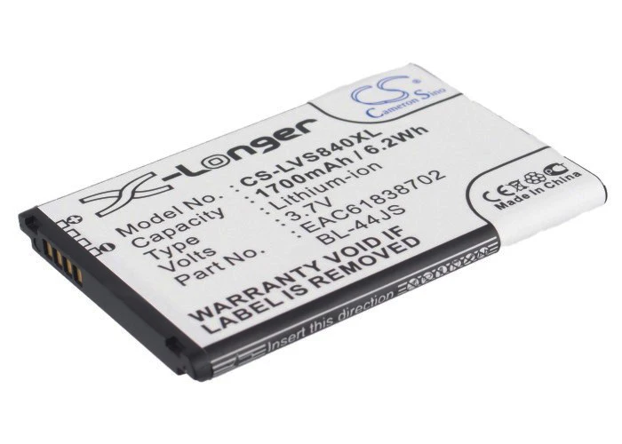 BL 44JS батареи Cameron Sino 1700mAh для LG Cayman Lucid 4G Optimus EXCEED 2 V8450 V8450PP Viper LTE VS840|cameron sino|battery