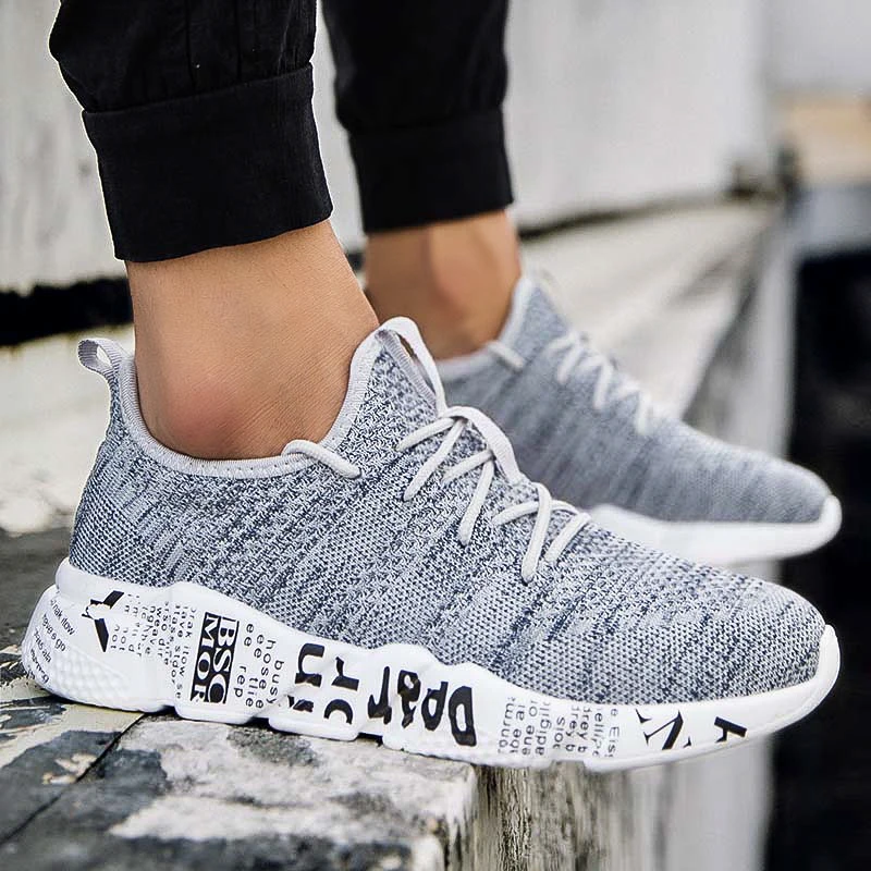 Casual Shoes Men Sneakers Comfortable Fashion Mesh Outdoor Walking Jogging New Lace-up Flat Male Footwear Zapatos Hombre |