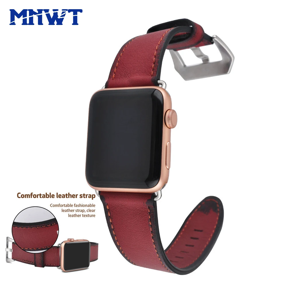 Ремешок для часов MNWT из натуральной кожи Apple Watch Series 3/2/1 38 мм/42 мм винтажный