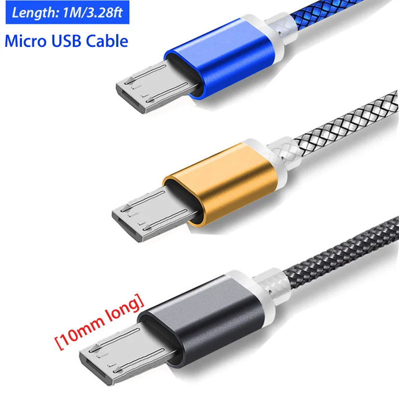 10 мм Длинный Micro USB разъем зарядный кабель для Doogee S60 X20/X30/X10 X5/Max/Pro Shoot 2 Oukitel K10000/K3/C8