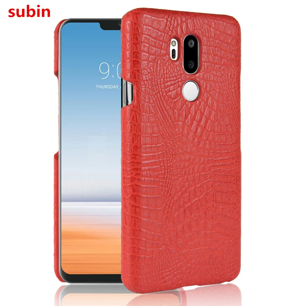 

subin For LG G7 ThinQ Case 6.0inch Retro Luxury Protective Crocodile Skin Book Cover For LG G7 ThinQ Phone Bag Case