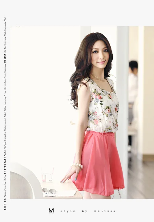 new 2014 hot sale summer dress Brand Fahion Summer Floral Printed Dress Casual Chiffon Mini women | Женская одежда
