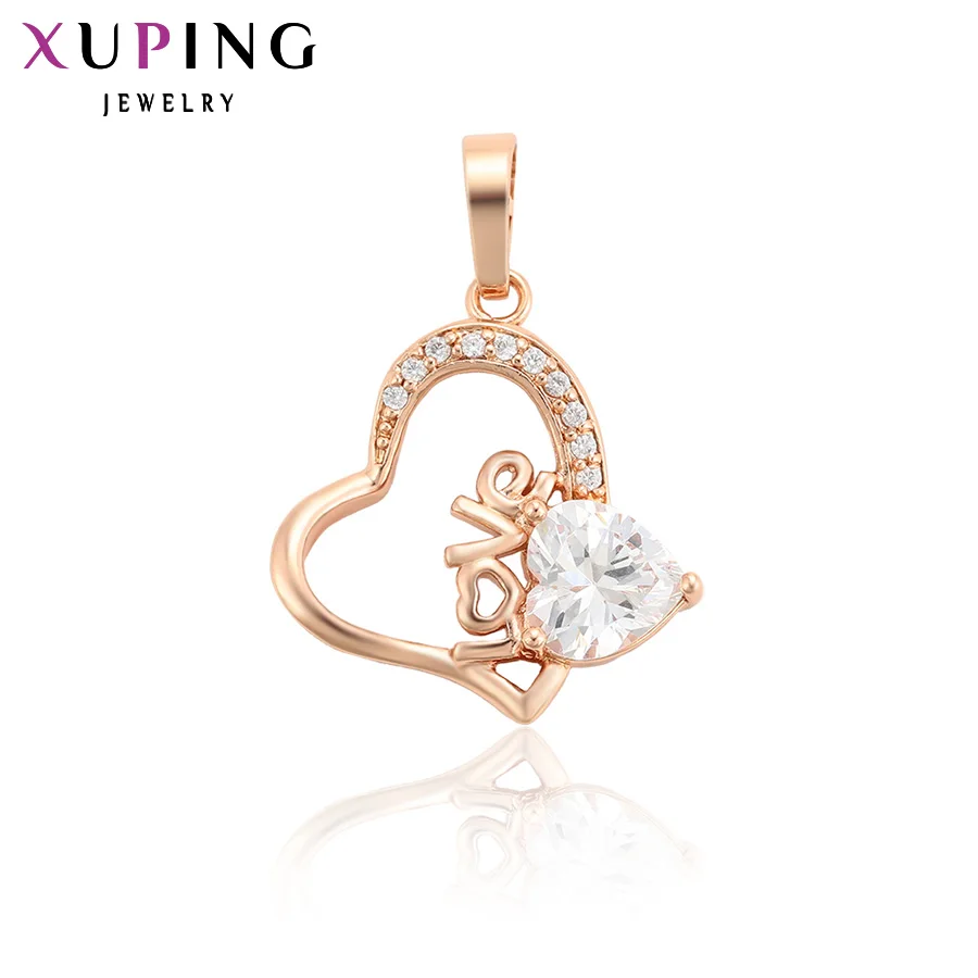 Xuping модное ожерелье с кулоном в форме сердца изысканная бижутерия для женщин