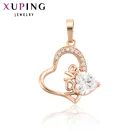 Xuping модное ожерелье с кулоном в форме сердца, изысканная бижутерия для женщин, популярный дизайн, рождественский подарок 34038