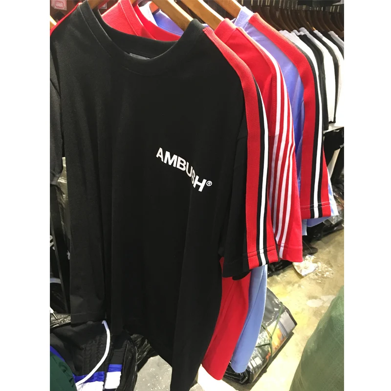 Новое поступление футболки 19SS повседневные Модные хлопковые в стиле амбуш