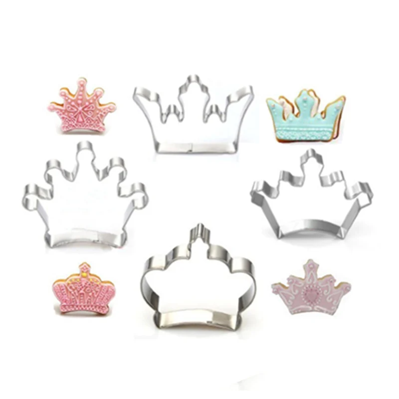 4 шт./компл. форма королевской короны из нержавеющей стали резак печенья для
