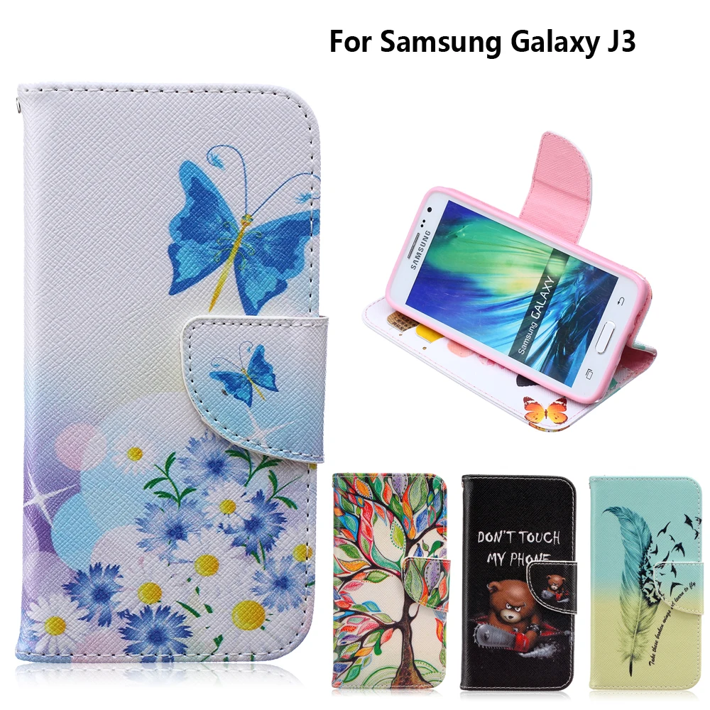 Чехол для Samsung Galaxy J3 2016 чехол J320 J320F SM fundas J300 + подставка держатель карт|case j3|case forj3
