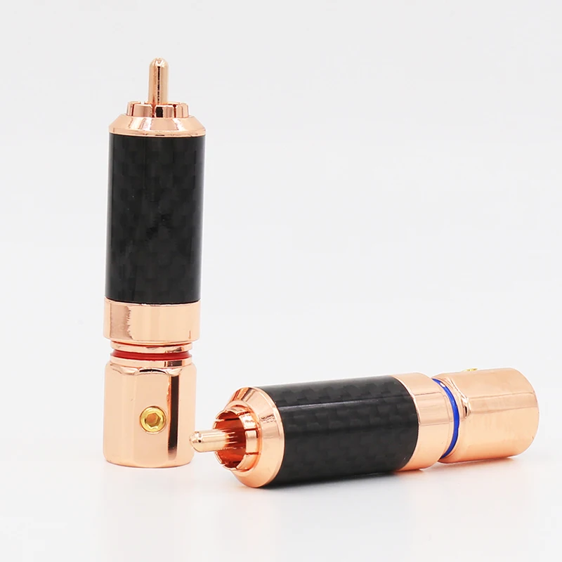 Аудиоразъем Audiocrast CF610 аудиоразъем RCA с покрытием из розового золота винтовой