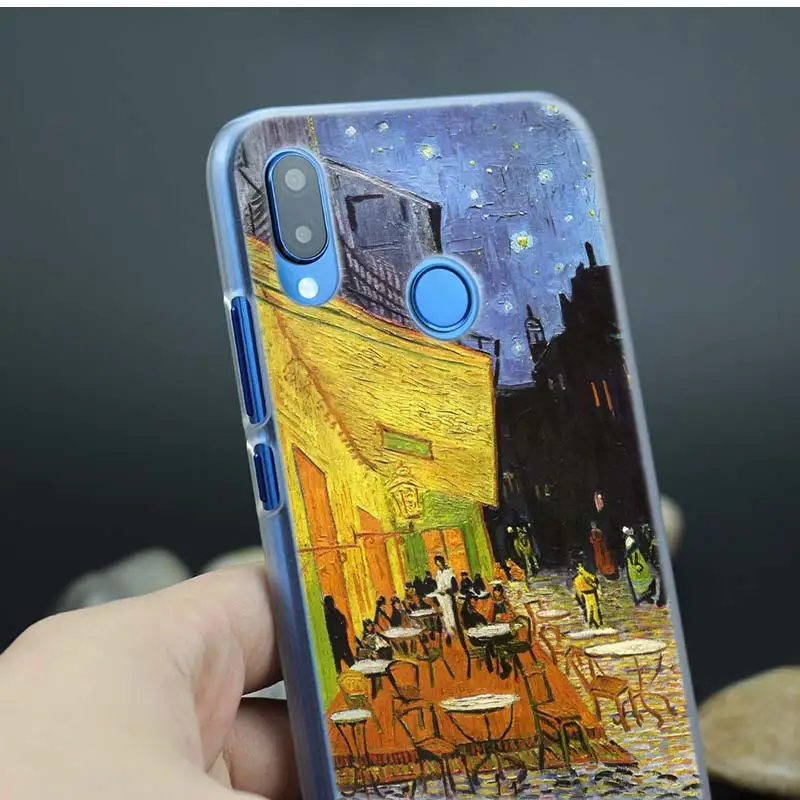 Чехол Sky Van Gogh для huawei P20 P Smart Nova 4 3i P30 P10 P9 P8 lite Pro mini Прозрачный жесткий чехол для телефона