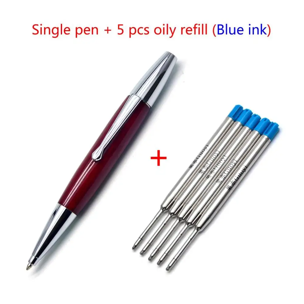 Pen- 5 blue ink CCCAGYA A126 новая деревянная шариковая ручка благородный красный высокое качество подарочная ручка школьные офисные канцелярские принадлежности и классическая гостиничная деловая ручка - Цвет: Pen- 5 blue ink