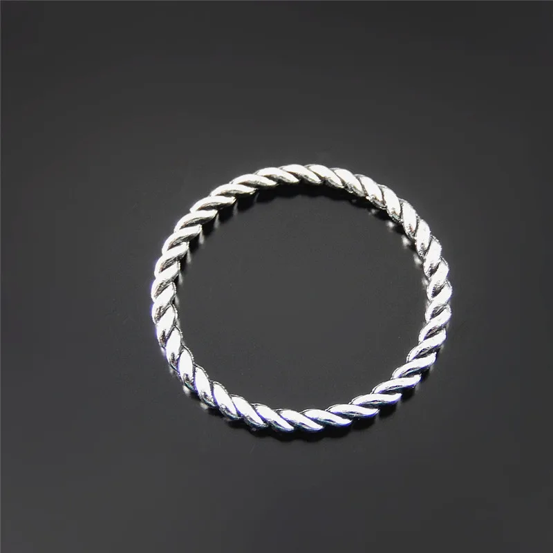 20 шт античный серебряный цвет Круглый Круг Аксессуары для изготовления