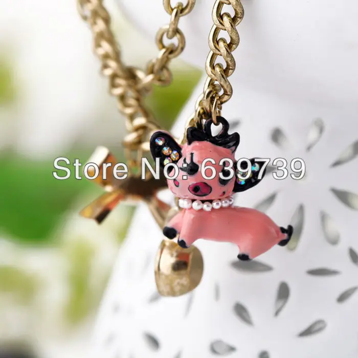 Оптовая цена милый детский блестящий браслет с подвеской|bracelet charms|pig braceletcharm bracelet