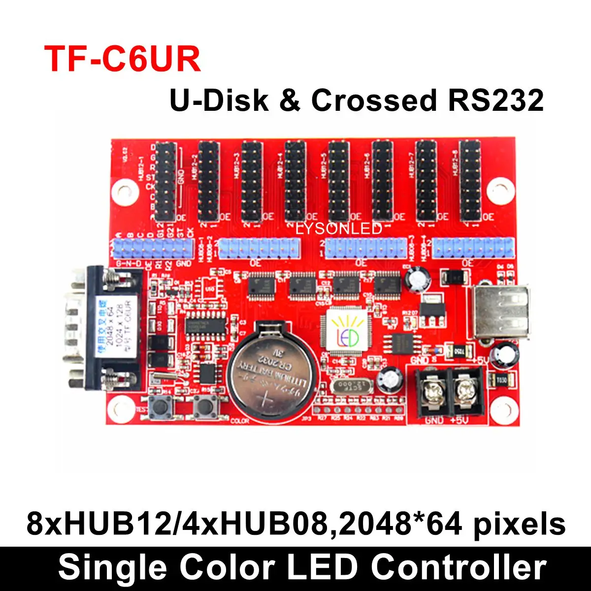 TF MU C6UR большой порт USB драйвера одноцветная светодиодная карта управления