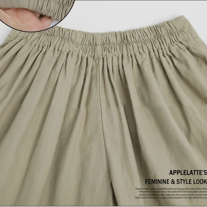 Летние женские шорты Последней Моды большие размеры свободные повседневные