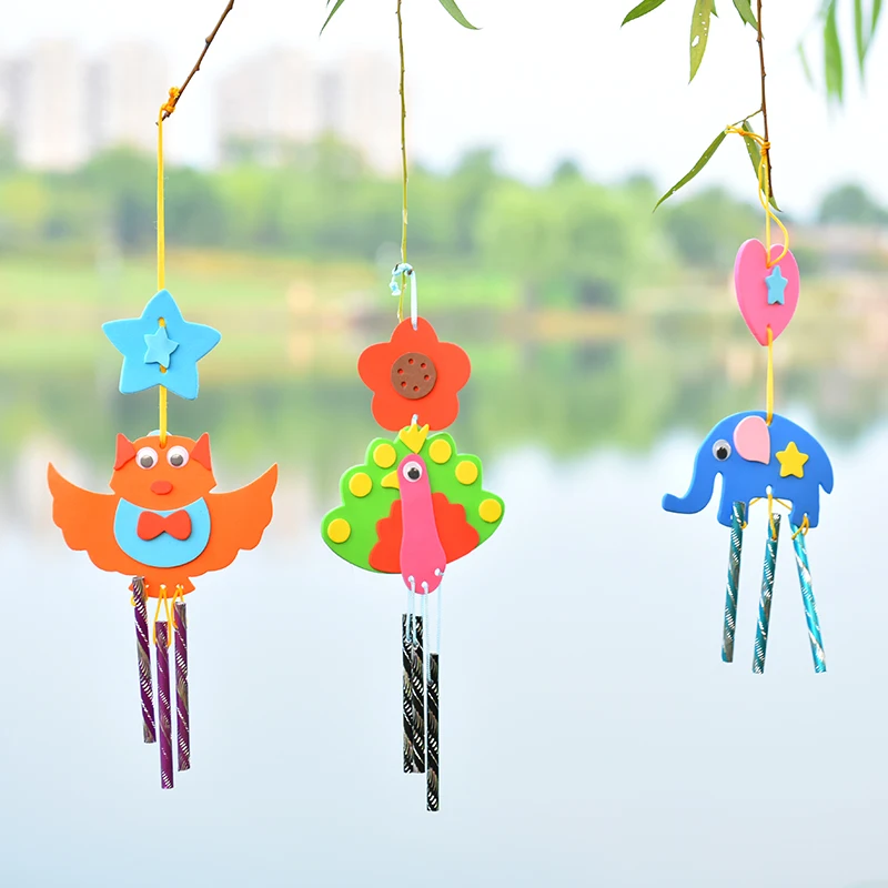 Креативные колокольчики наклейки эва DIY наборы Детская игрушка ручной работы для