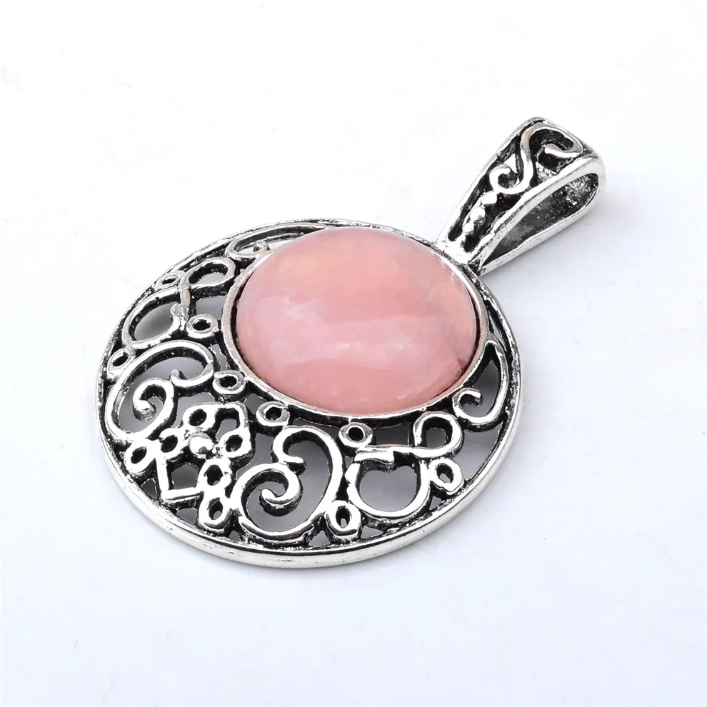 SEVENSTONE рейки Йога из нержавеющей стали мужские подвески натурального камня диск