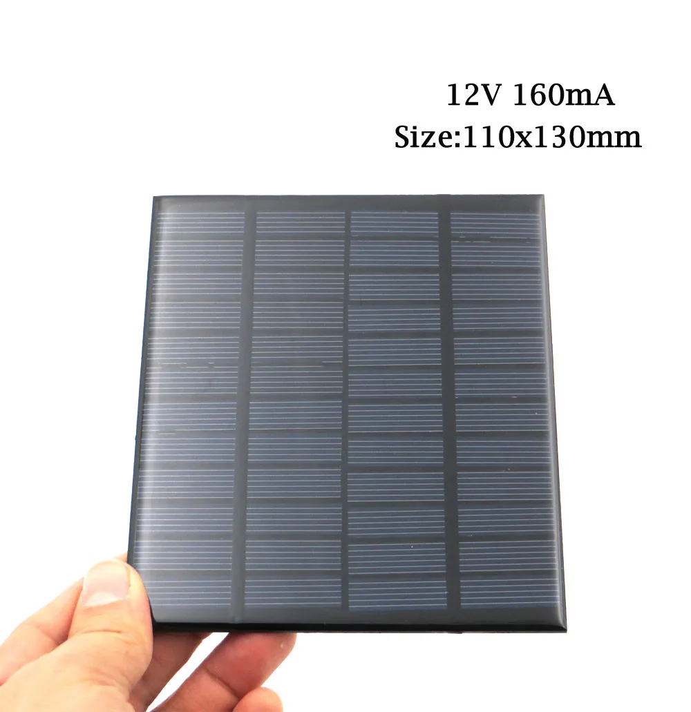 1.92W Панели солнечные 12V Мини Солнечная Системы "сделай сам" для Батарея зарядные устройства для мобильных телефонов Портативный солнечных батарей 1,5 Вт 1,8 Вт 1,92 Вт 2 2,5 3W 4,2 W - Цвет: 1.92W