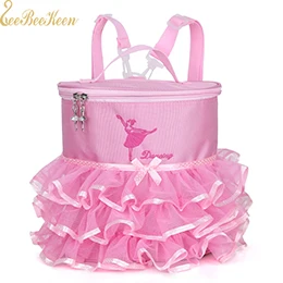 pink Plastic buckle Дети Балетные костюмы сумка для дискотеки s двойного назначения рюкзак/сумка Холст балетные костюмы сумка для дискотеки для обувь девочек танцы - Цвет: pink Plastic buckle