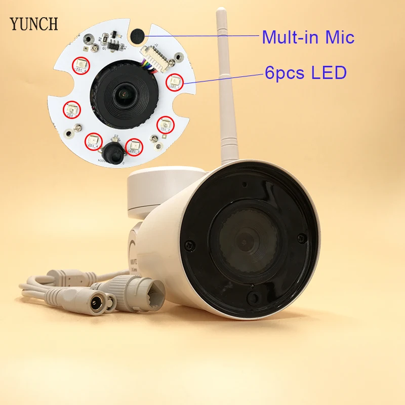 YUNCH 960 P/10180 P Yoosee P2P мини IP PTZ Bullet сетевая камера Outdoot водонепроницаемая Поддержка onvif