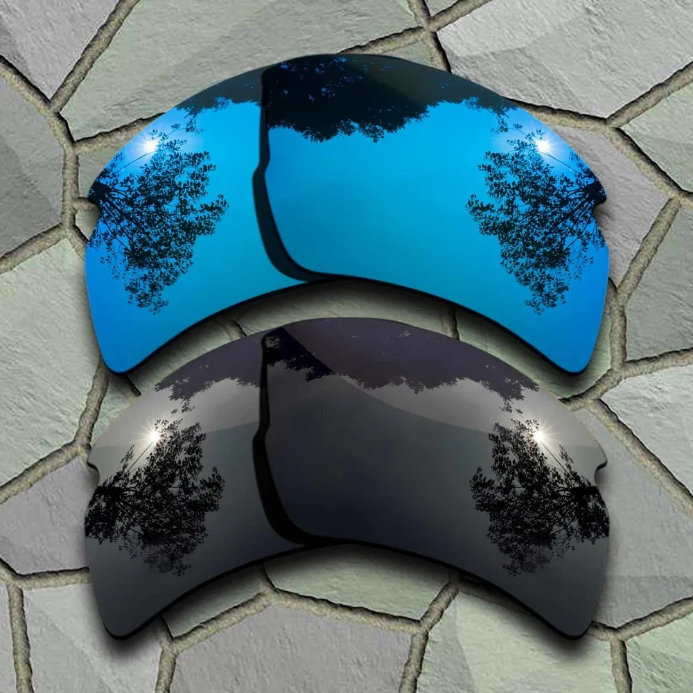 Поляризованные Сменные линзы Oakley Flak 2 0 XL серые черные и небесно-голубые