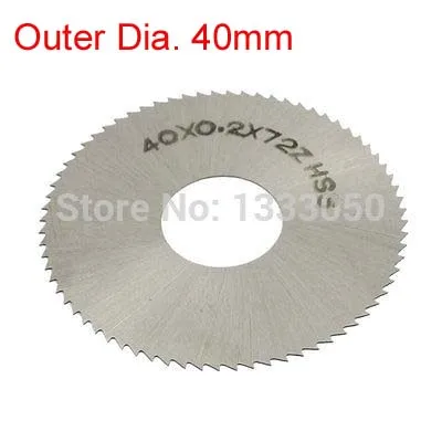 

HSS 72 Teeth 40mm x 13mm x 0.2/0.3/0.4/0.5/0.6/0.7/0.8/0.9/1/1.2/1.5/2/2.5/3mm Thickness Slitting Saw Blade Cutter Silver Tone