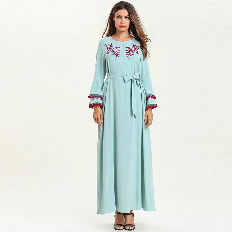 Kaftan Abaya Dubai Indonesia Turkey Islam Hijab Muslim Dress Abayas For Women Jilbab Caftan Elbise Ramadan Robe Islamic Clothing |