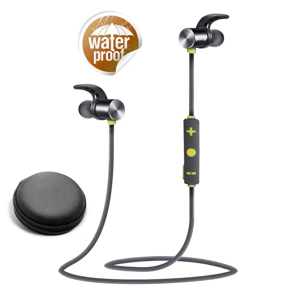 Супер бас Bluetooth 4 1 IPX-5 водонепроницаемые спортивные наушники 8 часов работы от