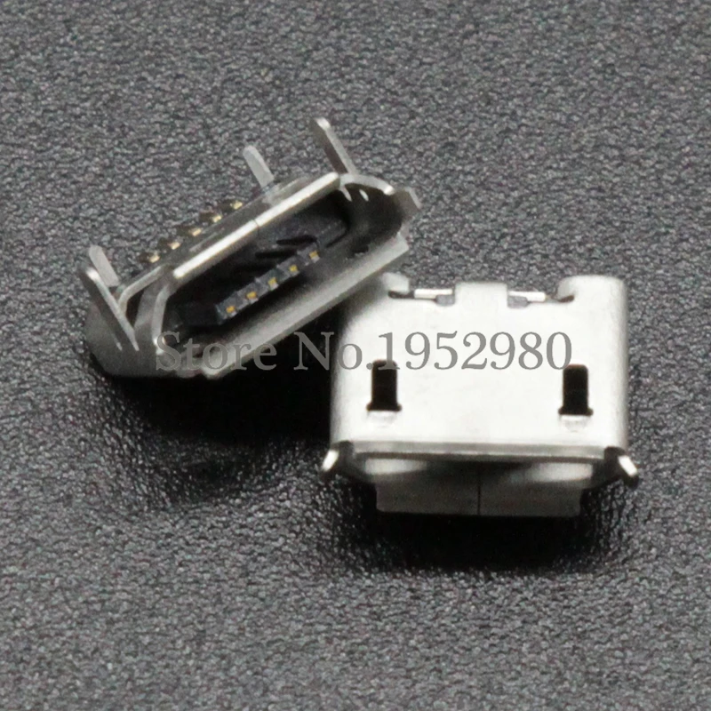 10 шт. разъём Micro USB 5 контактов тип B Гнездо SMT 180 градусов|socket connector|l connectorsocket 18 |