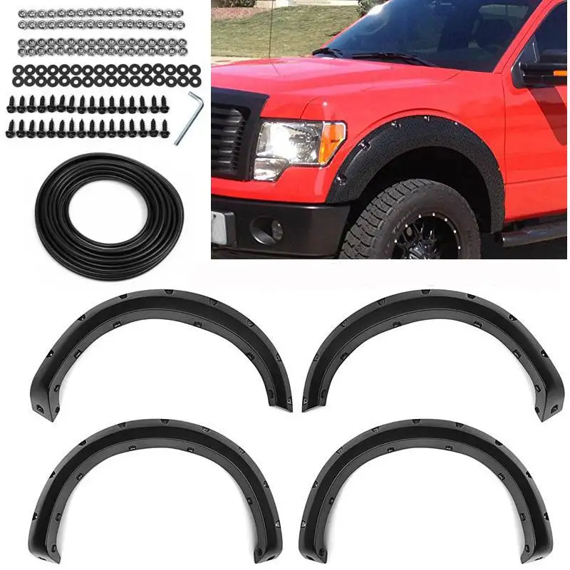 4 шт. автомобиль для арок арки колеса Ford 2009-2014 F150 черного цвета внедорожный колесо