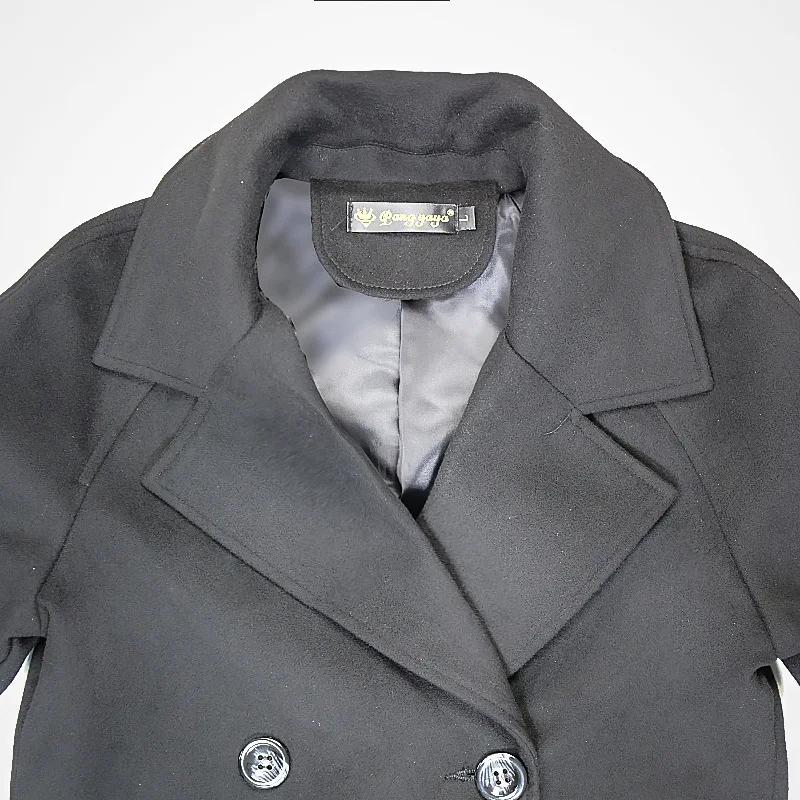Женское шерстяное пальто повседневное большого размера 2XL 7XL|manteau femme|woolen coatwoolen