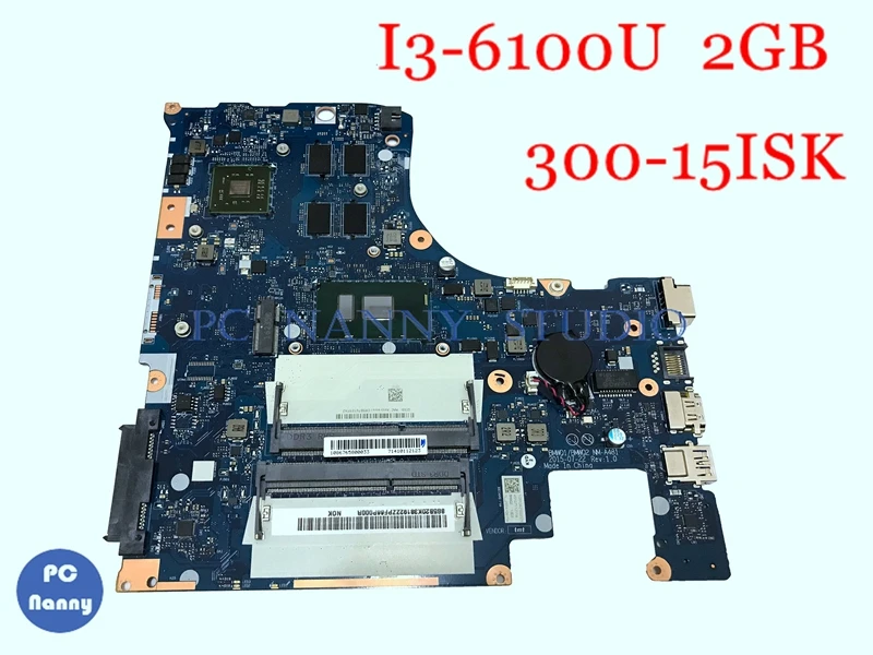 NOKOTION материнская плата 5B20K38192 BMWQ1 BMWQ2 NM-A481 для Lenovo Ideapad 300-15ISK NOK I3-6100U DDR3L 2GB