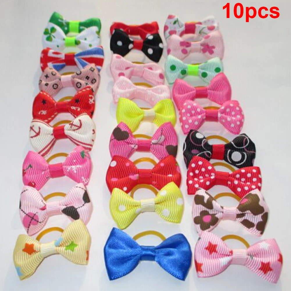 10 шт милый питомец собака кошка холить Красота поставки заколка в виде бантика