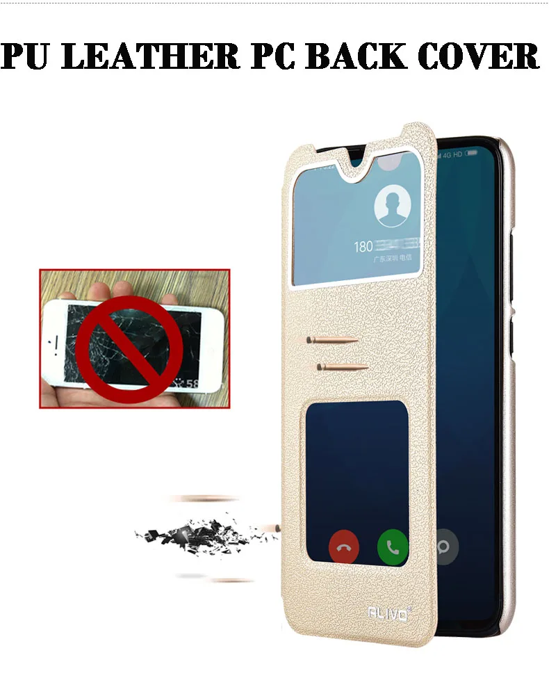 Для Xiao mi Red mi 7A чехол Роскошный флип-чехол для телефона из искусственной кожи для Xiao mi Red mi 7A чехол Red mi 7A чехол с окошком для просмотра mi x 2 S 2 S 7 A