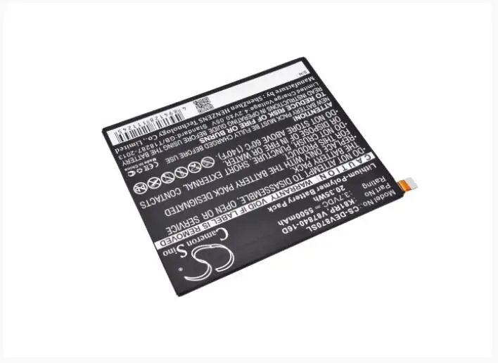 Аккумулятор Cameron Sino 5500 мАч для DELL Venue 8 7000 7840 05PD40 K81RP V87840 16D|Цифровые аккумуляторы| |