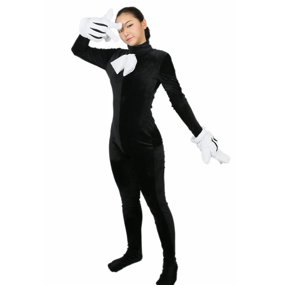 XCOSER Bendy and the Ink Machine, костюм для косплея из черной искусственной кожи и лавсана со шлемом, Новое поступление, распродажа брендовых женских Костюмов
