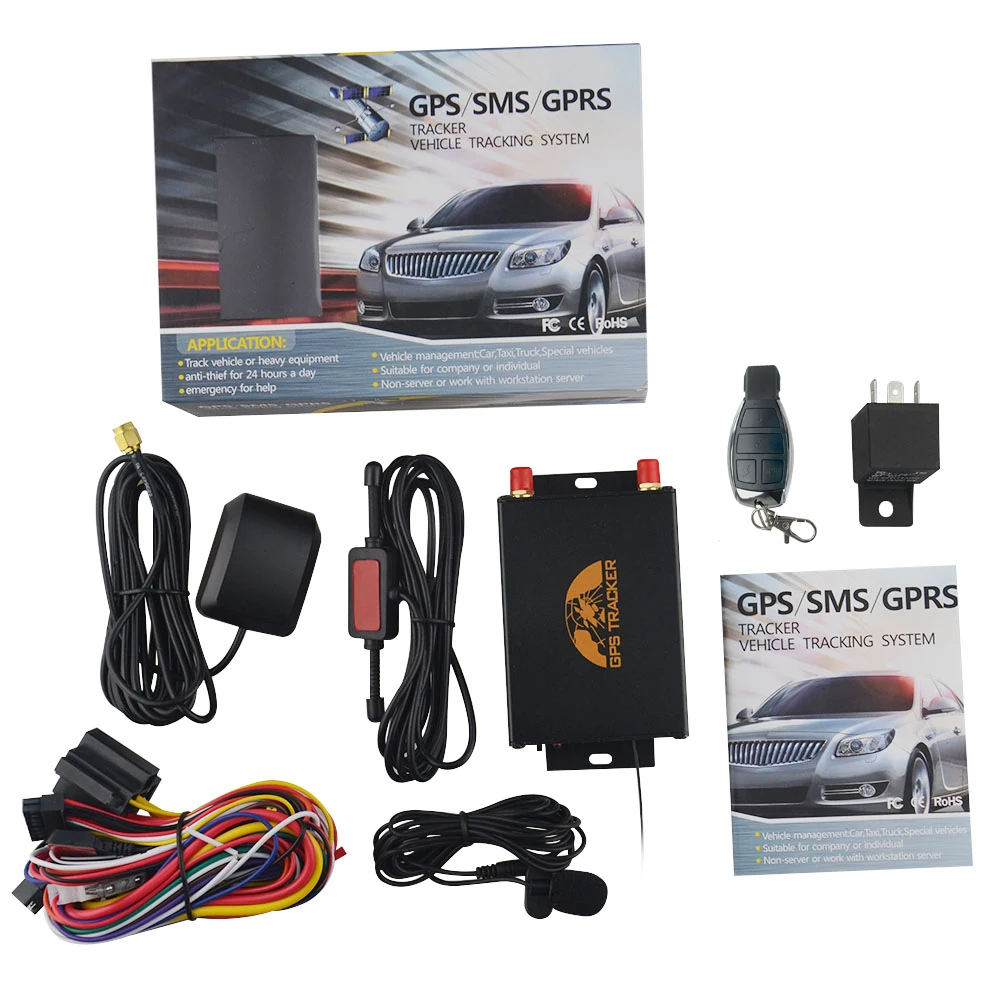 Умный gps трекер GPS105B TK105B сигнализация отключения питания SOS устройство слежения в