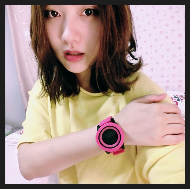 Женские Водонепроницаемые наручные автоматические часы для женщин digitais Бег дамы