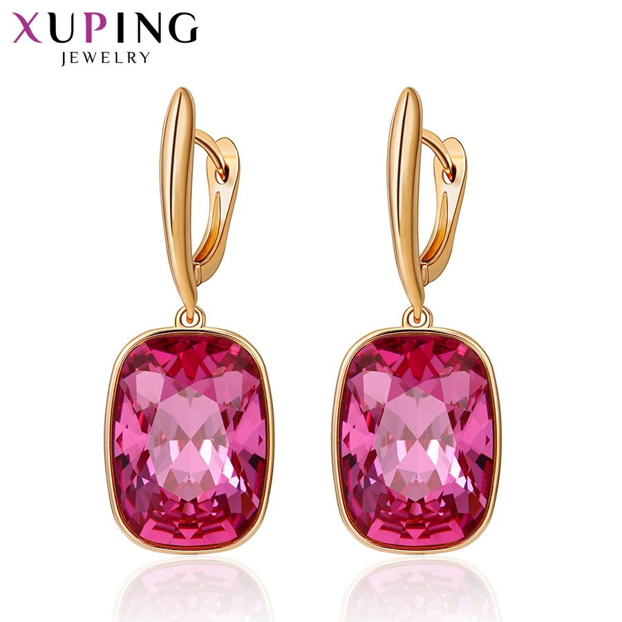 Xuping ювелирные изделия Роскошные обручи серьги кристаллы от Swarovski Бесплатный подарок упаковка на День Матери подарки для женщин девочек S150-20555