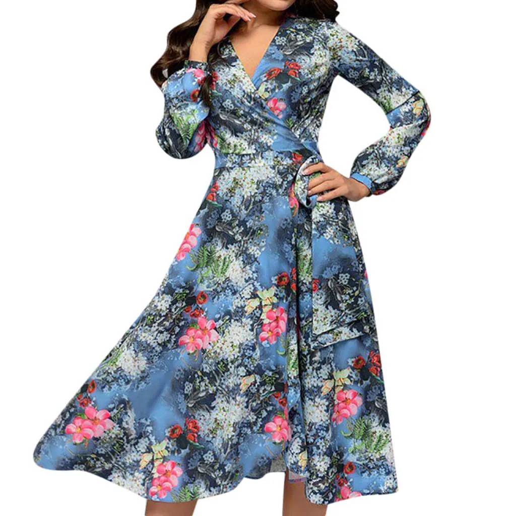 SAGACE 2019 повседневные женские платья размера плюс Vestidos элегантное винтажное
