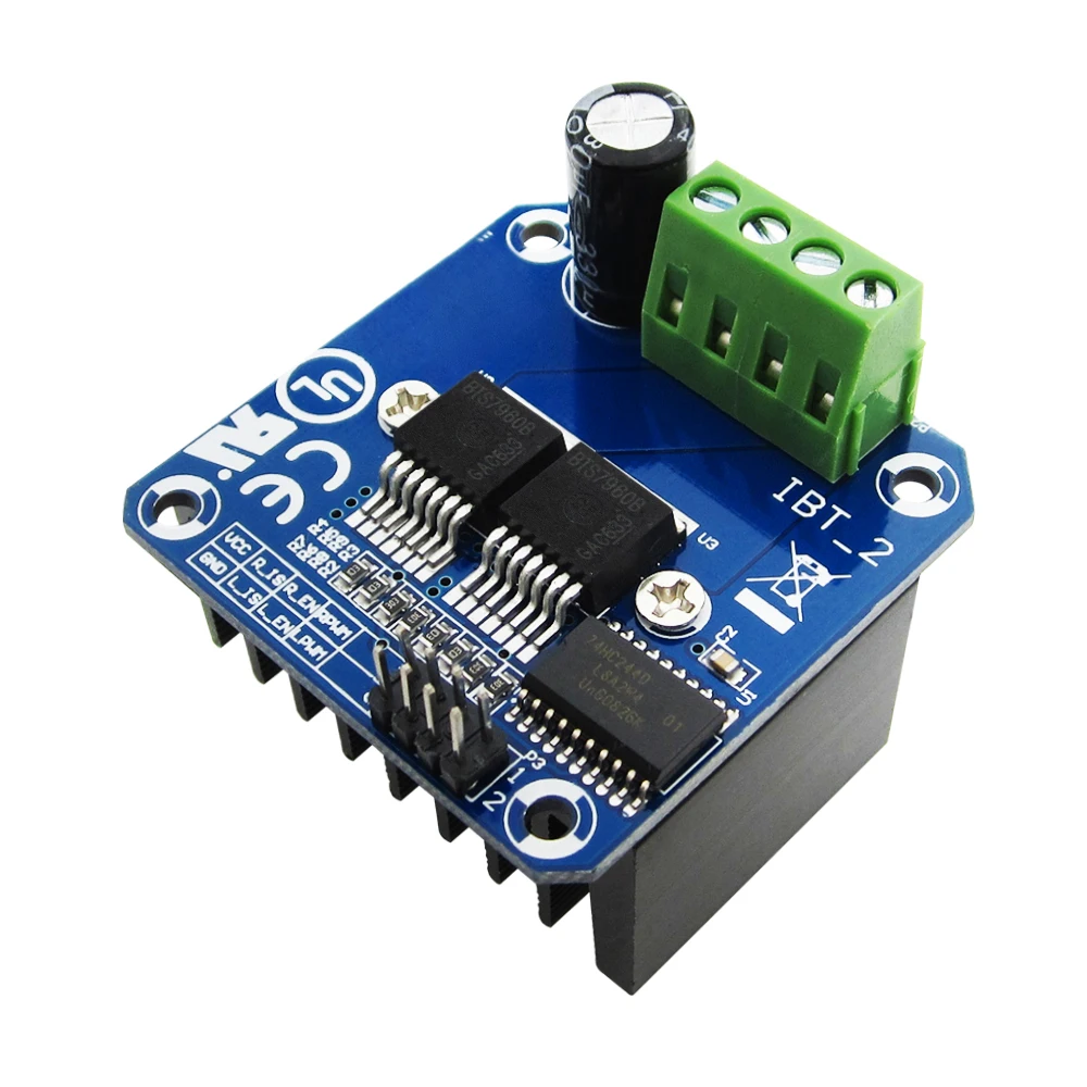 1 шт., модуль драйвера двигателя высокой мощности BTS7960 43A H-bridge/«сделай сам» для диагностики тока смарт-автомобиля