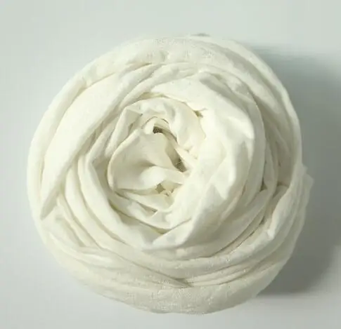 white wrap only Хлопок обертывание новорожденных Фотография реквизит одеяло новорожденный-обертывание-фотография эластичные вязаные обертывания детский гамак реквизит наполнитель - Цвет: white wrap only