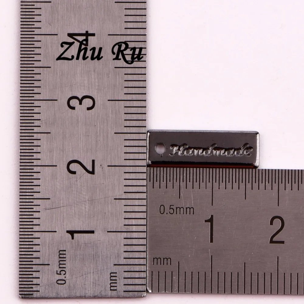 ZHU RU 10 шт./лот 17*5 5 мм медная длинная бирка с надписью значок ювелирные изделия