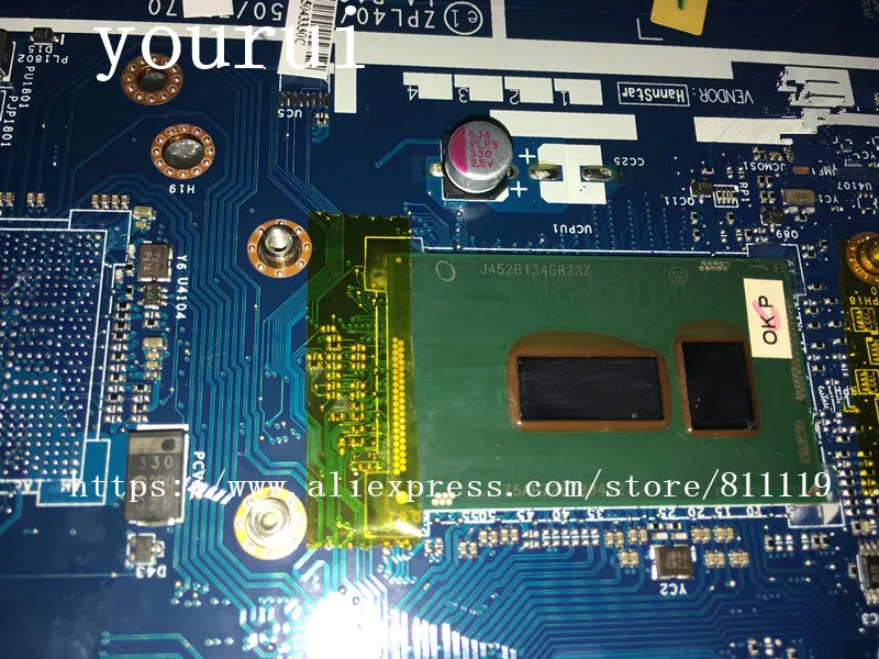 Yourui для материнская плата HP 450 G2 440 ZPL40 /ZPL50/ZPL70 LA-B181P 799557-001 799557-601 799557-501 с i3-5010u